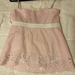 Beautiful Lily Pulitzer eyelet strapless top